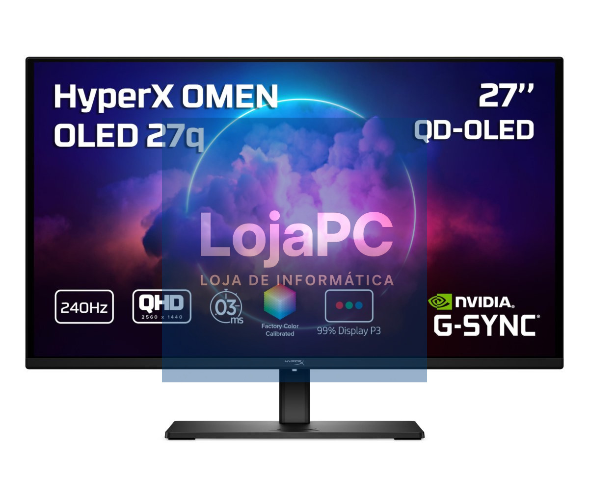 HP HyperX OMEN OLED 27'' QHD 240Hz Gaming Monitor - OMEN OLED 27q