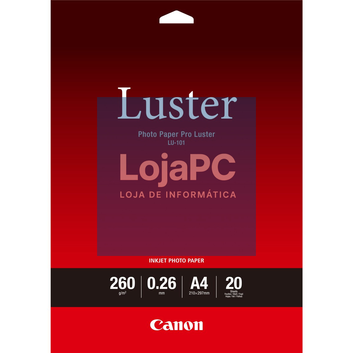 CANON LU-101 260g/m2 A4 20 sheets 1-pack luster paper