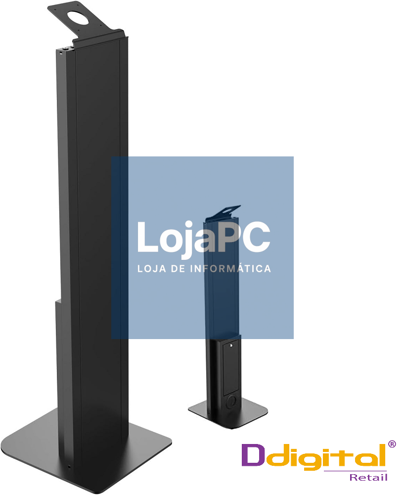 Suporte de Chão Ddigital Para Tablets Sunmi CPAD Vesa 75x75 Altura 110CM Inclinação Fixa do Tablet 30°
