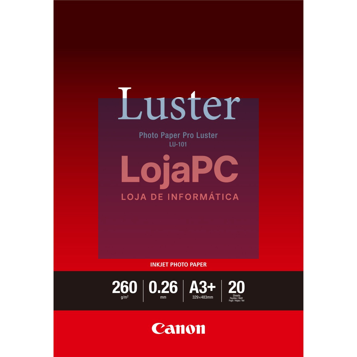 CANON LU-101 260g/m2 A3+ 20 sheets 1-pack luster paper