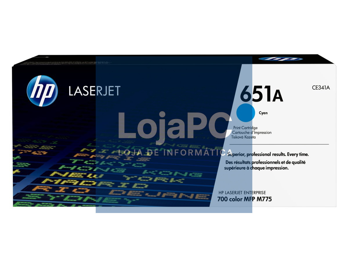 HP 651A original Toner cartridge CE341A cyan standard capacity 16.000 pages 1-pack