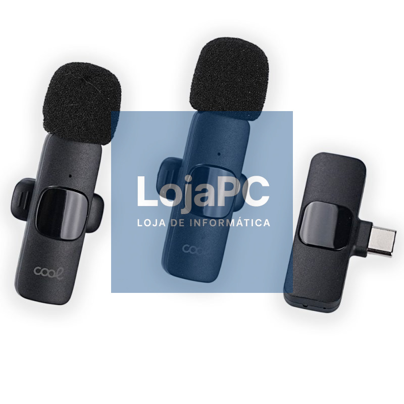 Micrófono Inalámbrico COOL (Pack 2 uds + Adapt. TIPO-C) Universal
