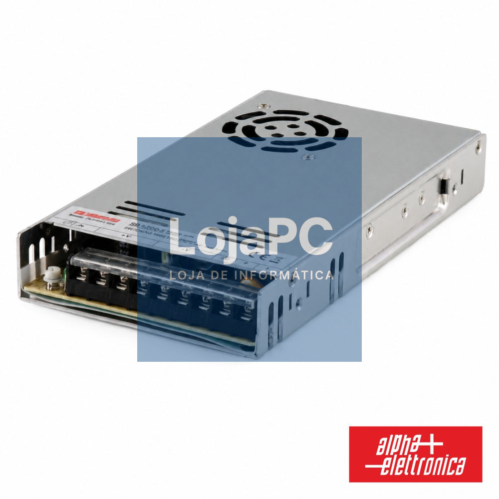 Fonte De Alimentação Industrial 24V 350.4W 14600mA PFC ALPHA