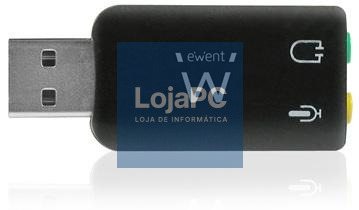 EWENT Adaptador USB soundcard 5.1 Virtual 3D