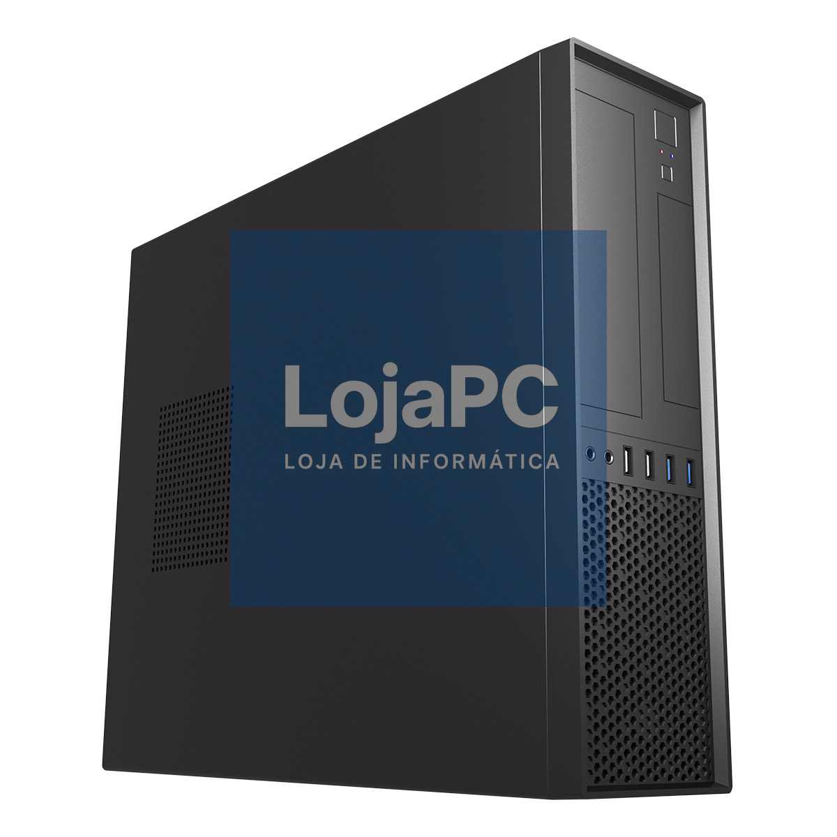 UNYKAch Caixa SLIM Desktop TFX UK 3001 BLACK 2*USB 3.0+2*USB 2.0 - Suporta Fonte TFX