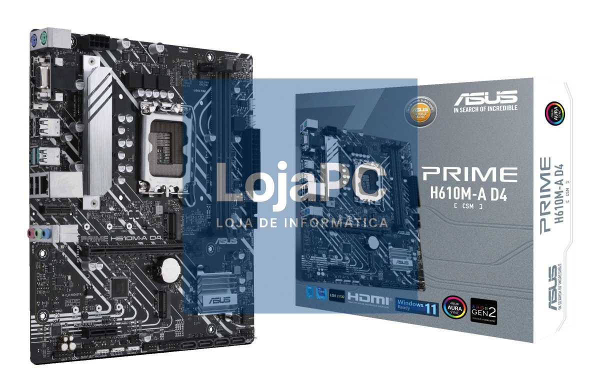 Asus PRIME H610M-A D4 CSM - Apenas Suporta Coolers 1700