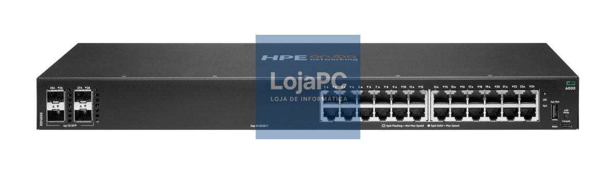 HPE ARUBA NW CX 6000 24P 1G 4P SFP 1G SWITCH