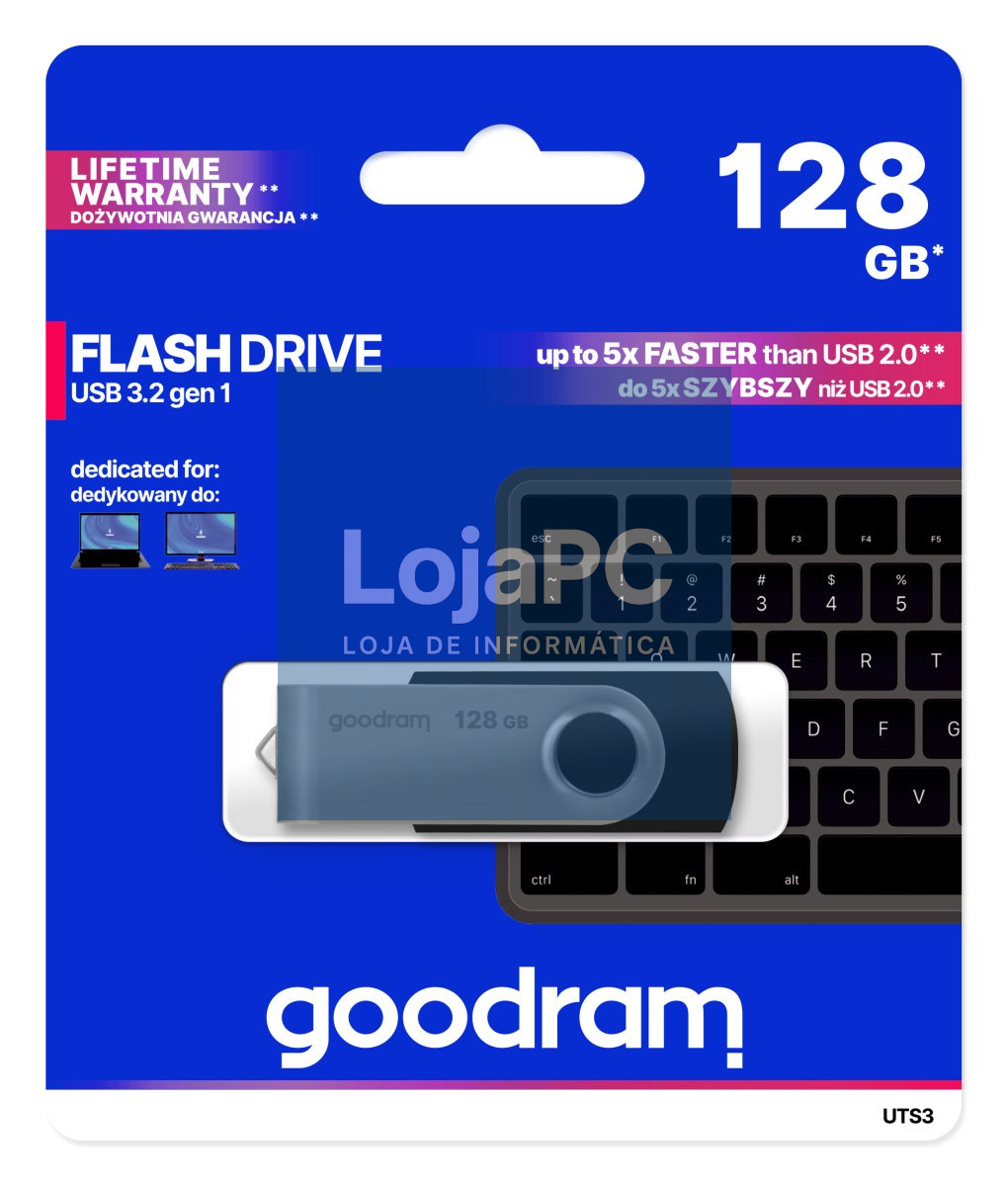Goodram 128GB UTS3 BLACK USB 3.0