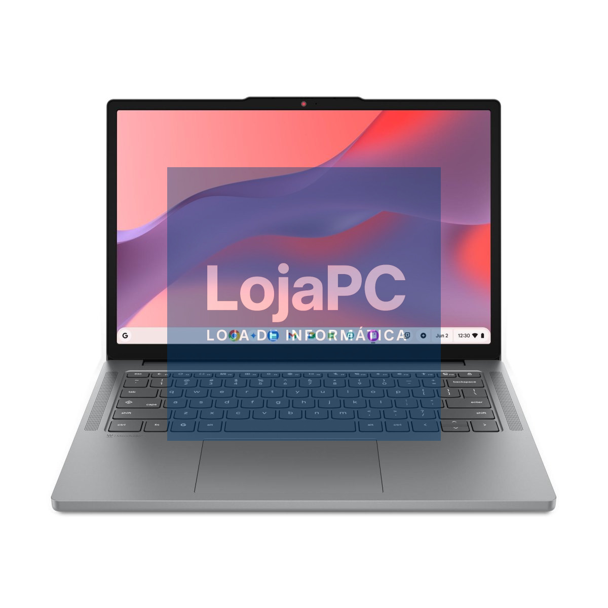 Lenovo Chrome 14ITN11-832 - Intel N150 Quad-Core, 8GB LPDDR5X 4800MHz, 128GB UFS 2.2, 14" IPS WUXGA (1920x1200), Wi-Fi 6E+BT 5.3, Sem Carregador, ChromeOS - Cinzento Lunar