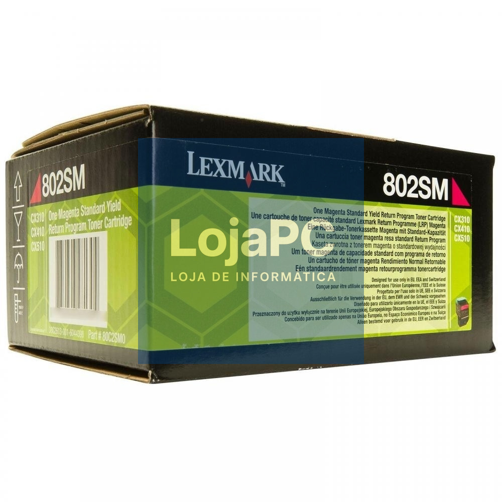 LEXMARK 802SM toner cartridge magenta standard capacity 2.000 pages 1-pack return program