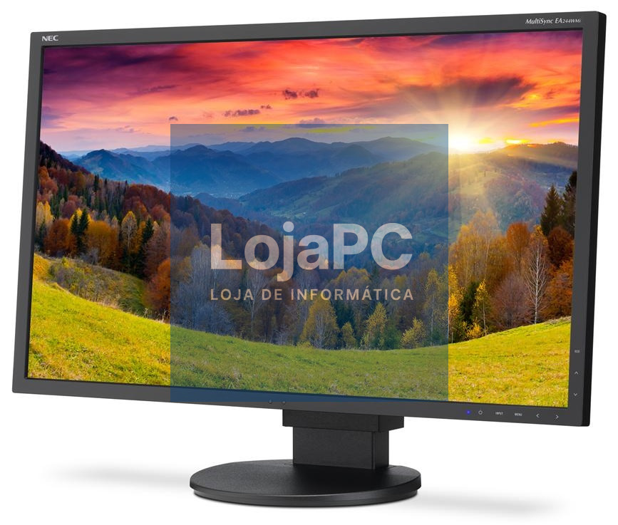 Monitor NEC EA244WMI GRAU B com Pie genrico cristal 24 WUXGA DPDVIHDMIVGA PRETO