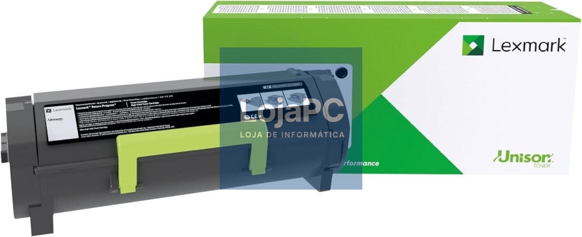 LEXMARK 502UE toner cartridge black standard capacity 20.000 pages 1-pack