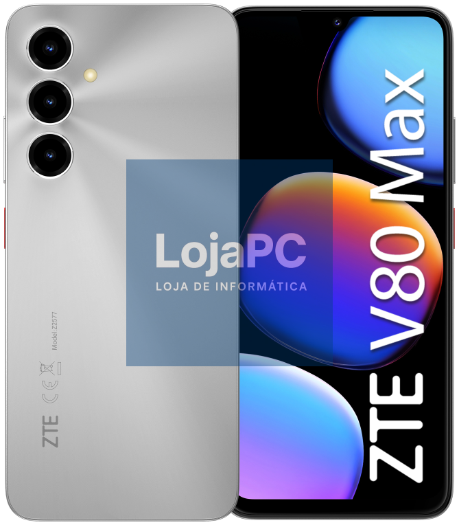 ZTE V80 Max 17,5 cm (6.9") Ranura híbrida Dual SIM Android 16.0 4G USB Tipo C 12 GB 128 GB 6000 mAh Prateado