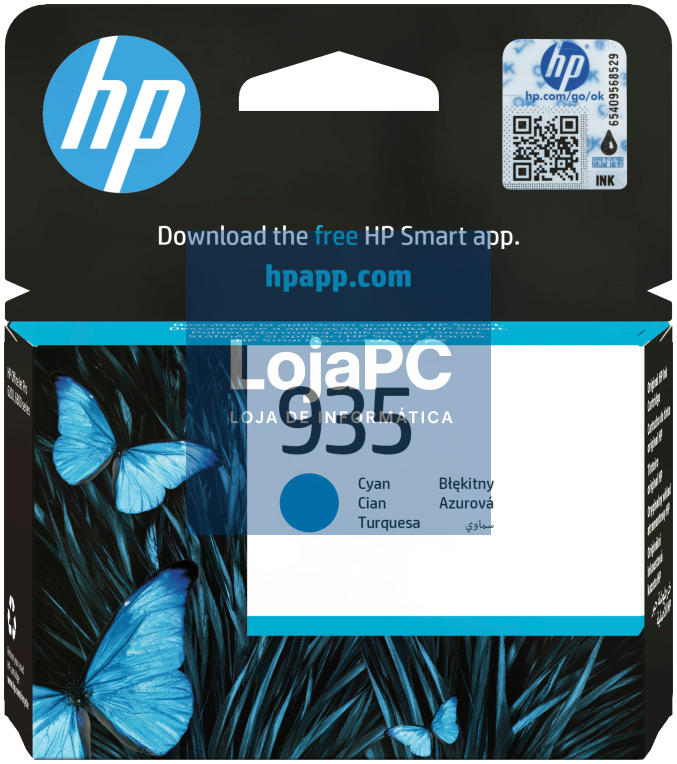 HP Tinteiro original 935 ciano