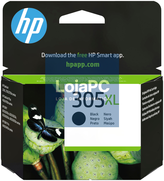 HP Tinteiro Original 305XL de alta capacidade preto