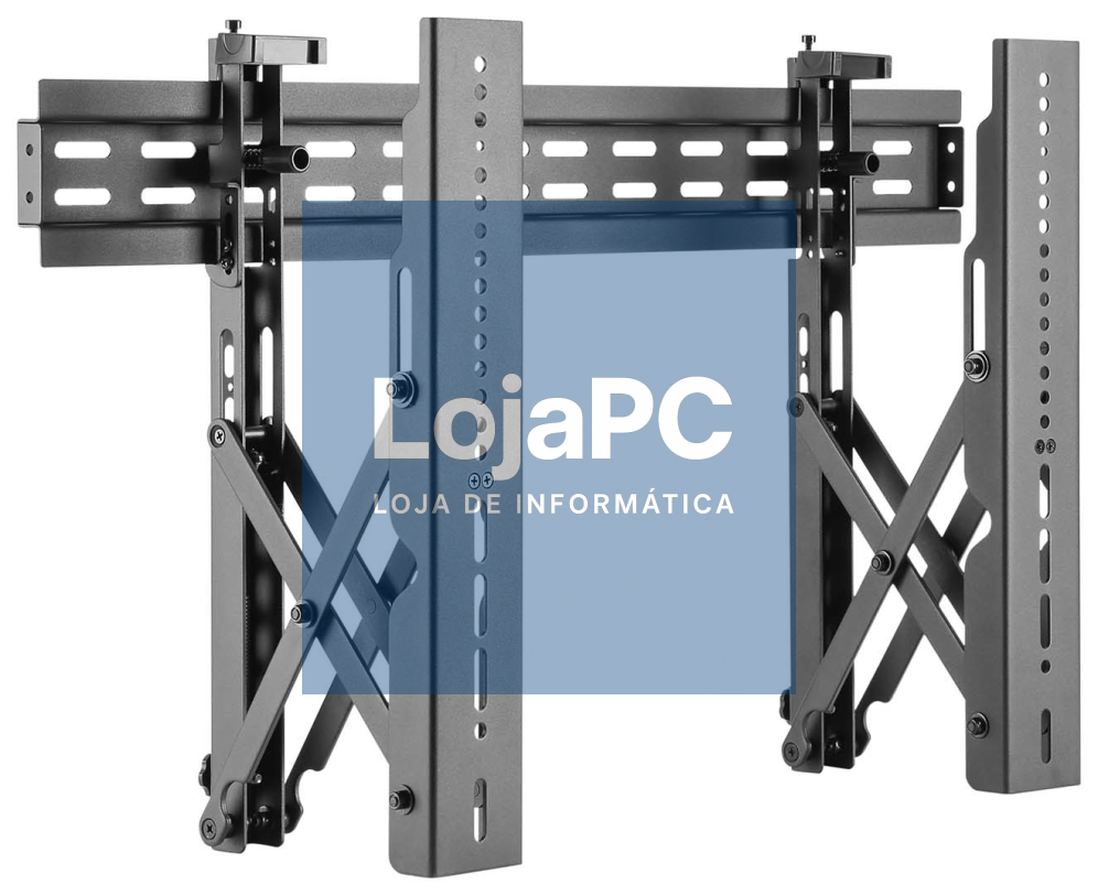 AISENS Suporte para Videowall Nivelável y Función Pop-Out para TV 45Kg de 37-70, Preto