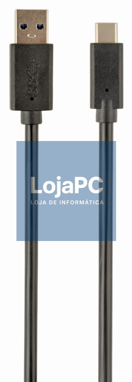 Gembird CCP-USB3-AMCM-1M cabo USB USB 3.2 Gen 1 (3.1 Gen 1) USB C USB A Preto