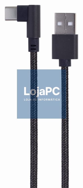 Gembird CC-USB2-AMCML-0.2M cabo USB USB 2.0 0,2 m USB A USB C 0,48 Gbit/s Preto