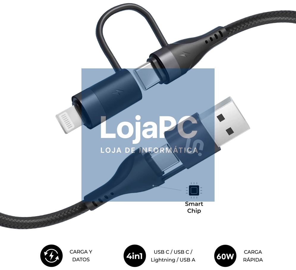 SUBBLIM CABO TOP 4IN1 60W C-C-L-A 1m