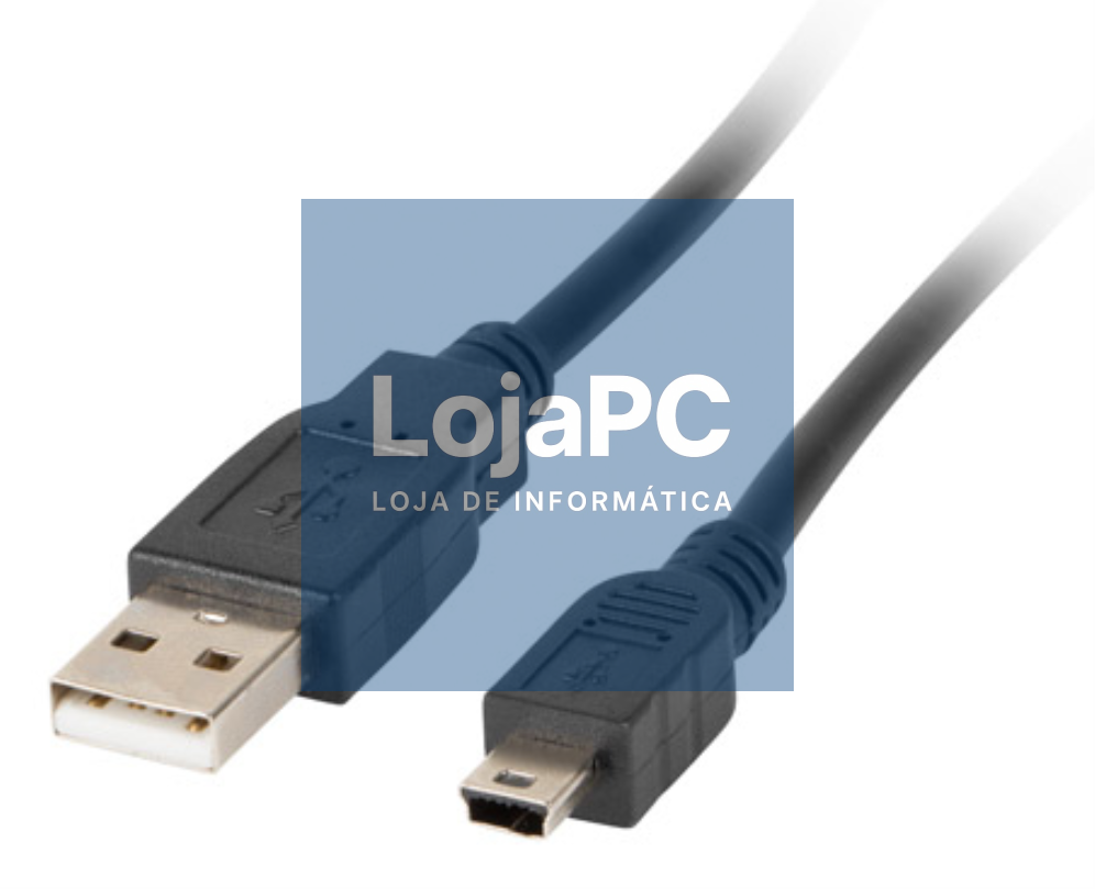 Lanberg CA-USBK-10CC-0003-BK cabo USB USB 2.0 0,3 m Mini-USB A USB A 0,48 Gbit/s Preto