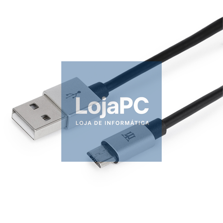 Maillon Technologique Premium MTPMUS241 cabo USB 1 m USB 2.0 USB A Micro-USB B Prateado