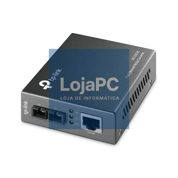 TP-LINK 10/100Mbps RJ45 to 100Mbps multi-mode SC fiber Converter Full-duplexup to 2Km switching power adapter chassis mountable