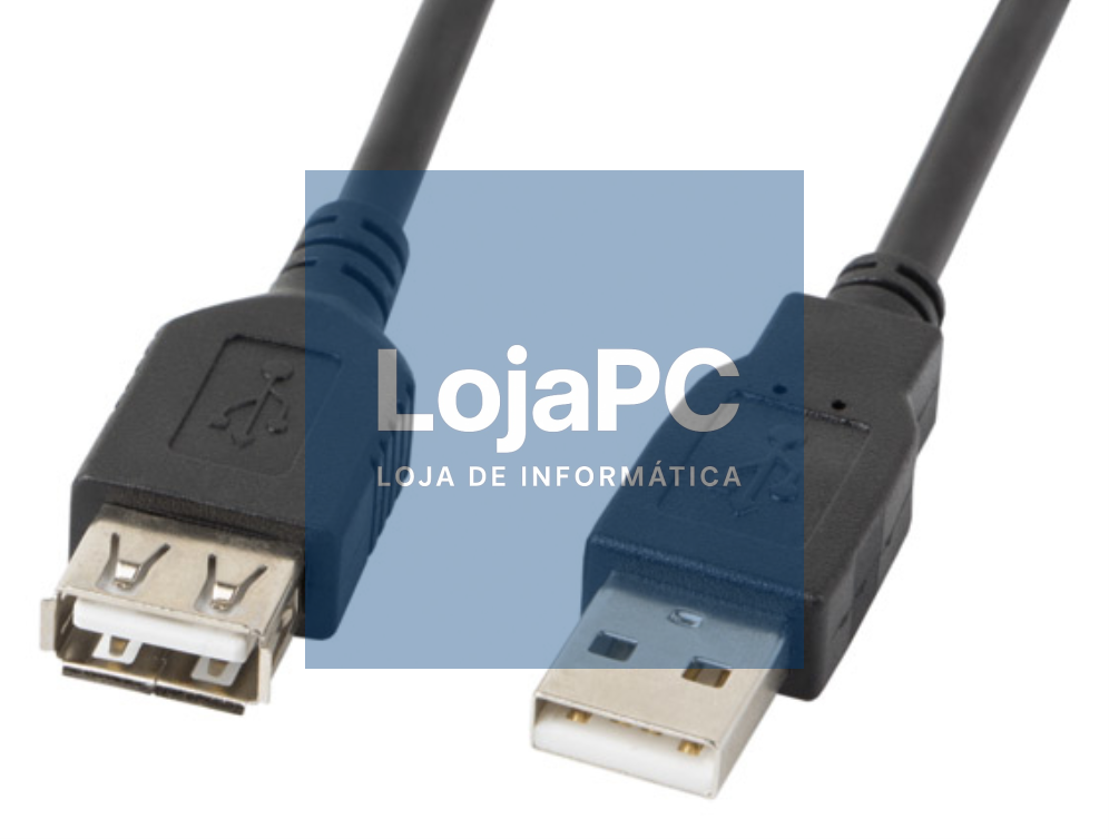 Lanberg CA-USBE-10CC-0007-BK cabo USB USB 2.0 0,7 m USB A Preto