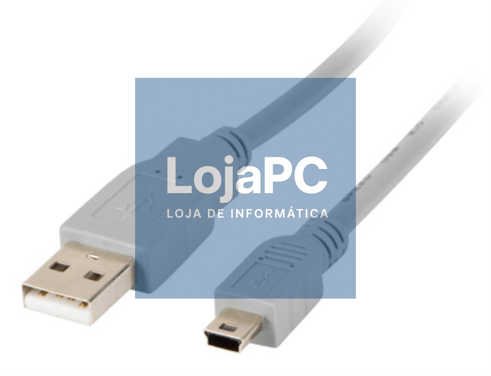 Lanberg CA-USBK-10CC-0018-S cabo USB USB 2.0 1,8 m Mini-USB A USB A Cinzento