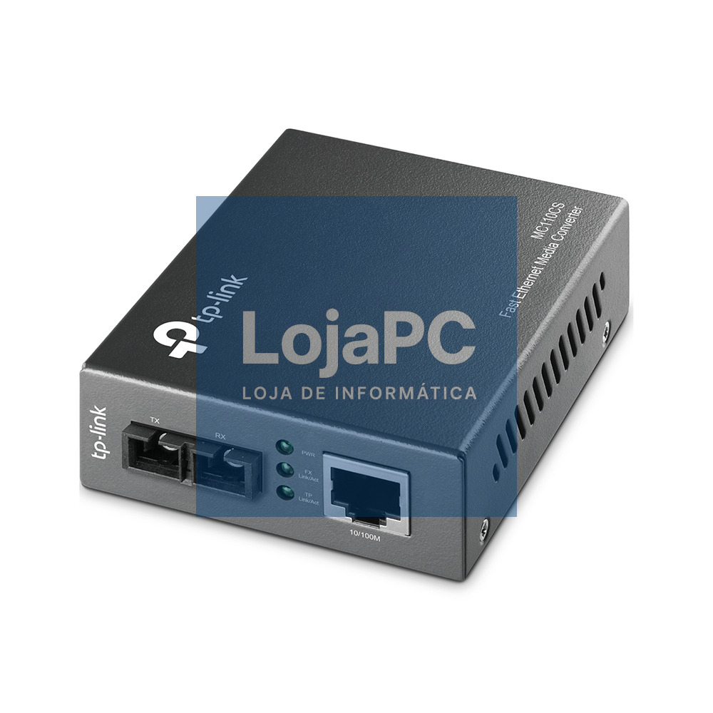 TP-LINK 10/100Mbps RJ45 to 100Mbps single-mode SC fiber Converter Full-duplexup to 20Km switching power adapter chassis mountable