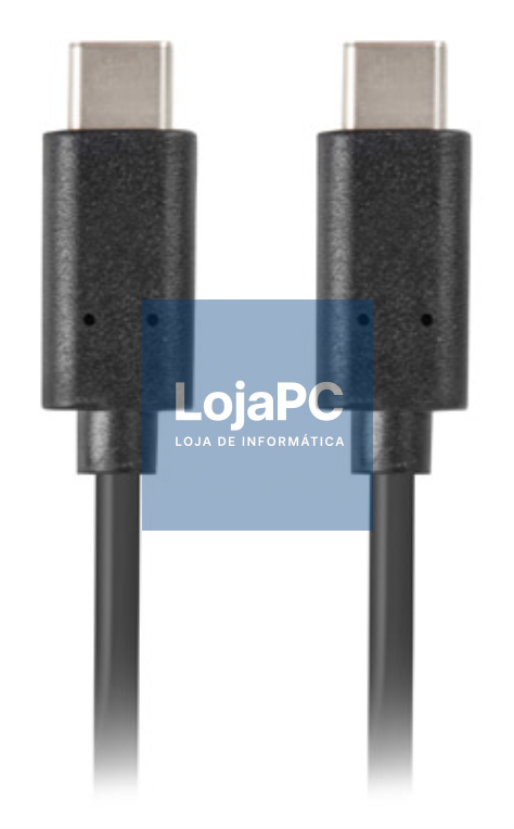 Lanberg CA-CMCM-10CU-0005-BK cabo USB USB 2.0 0,5 m USB C Preto