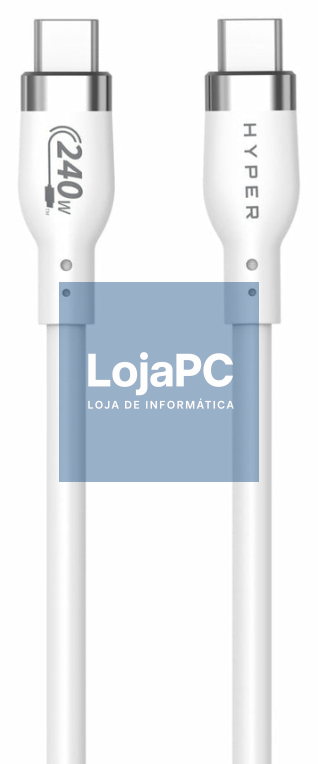 HYPER HJ4002WHGL cabo USB USB 2.0 2 m USB C Branco