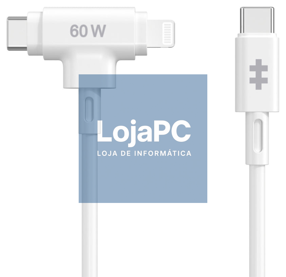 HYPER HyperJuice cabo USB USB 2.0 1,5 m USB C USB C/Lightning Branco