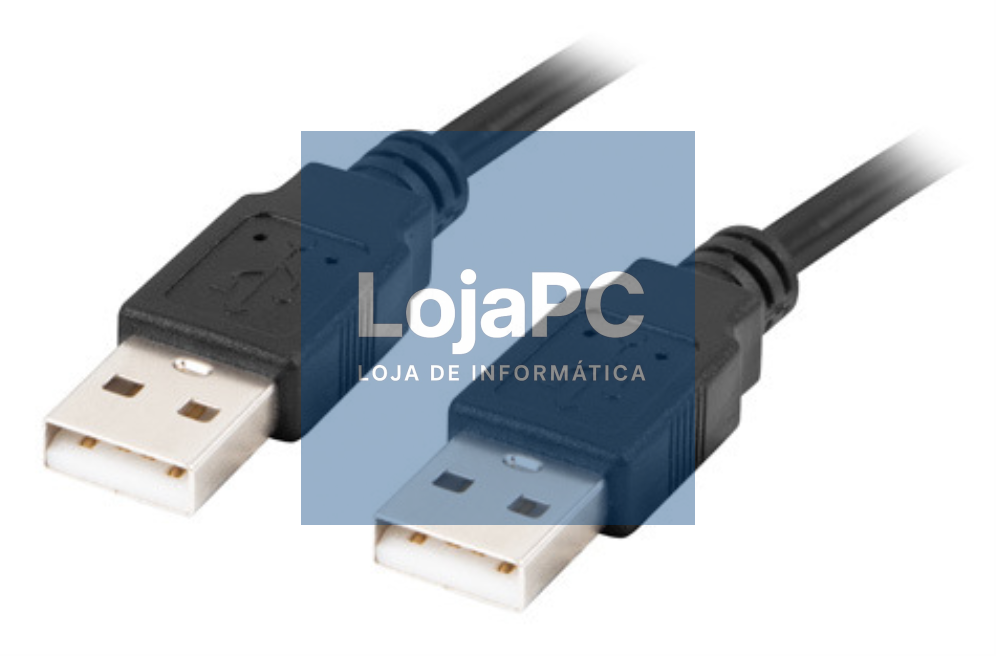 Lanberg CA-USBA-20CU-0010-BK cabo USB USB 2.0 1 m Preto