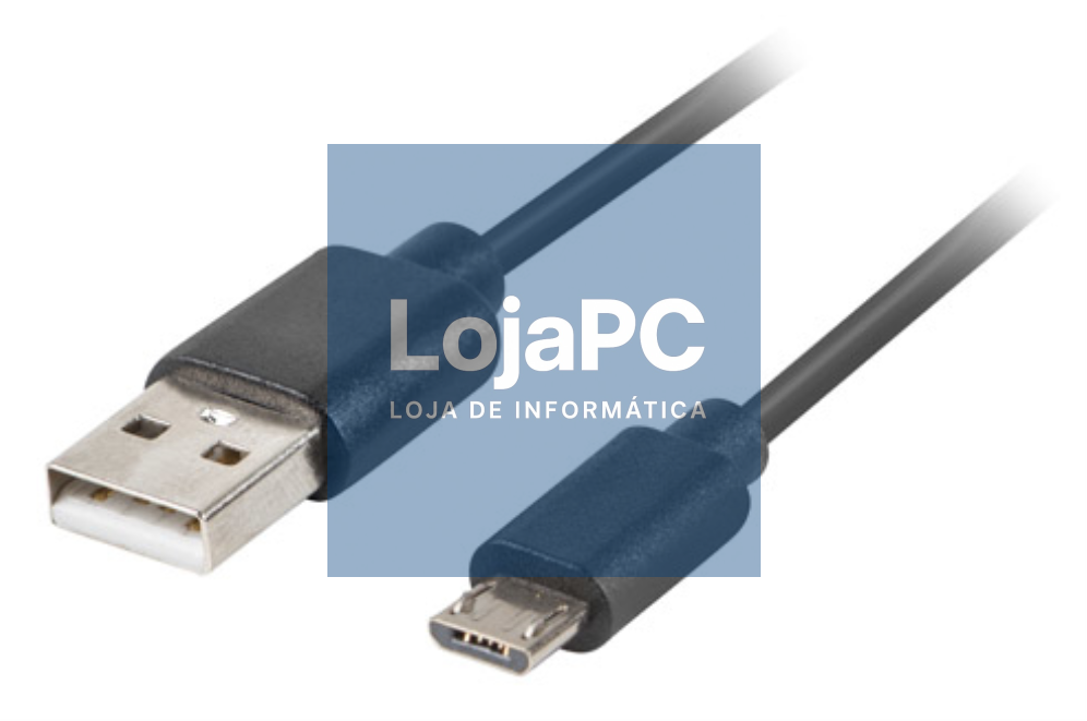 Lanberg CA-USBM-20CU-0010-BK cabo USB USB 2.0 1 m USB A Micro-USB B Preto