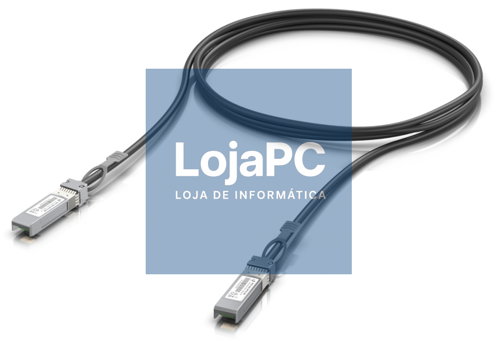 Ubiquiti UACC-DAC-SFP10-3M Cabo de fibra óptica e InfiniBand SFP+ Preto