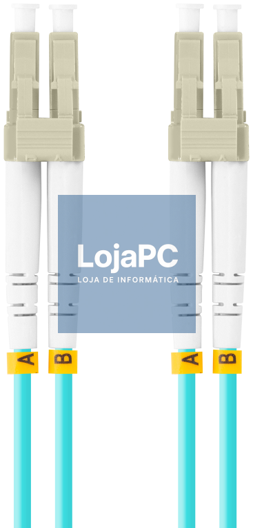 Lanberg FO-LULU-MD31-0050-TQ Cabo de fibra óptica e InfiniBand 5 m LC Cor aguamarina