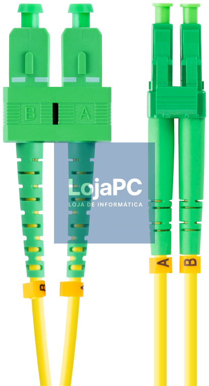 Lanberg FO-SALA-SD11-0020-YE Cabo de fibra óptica e InfiniBand 2 m SC LC Amarelo