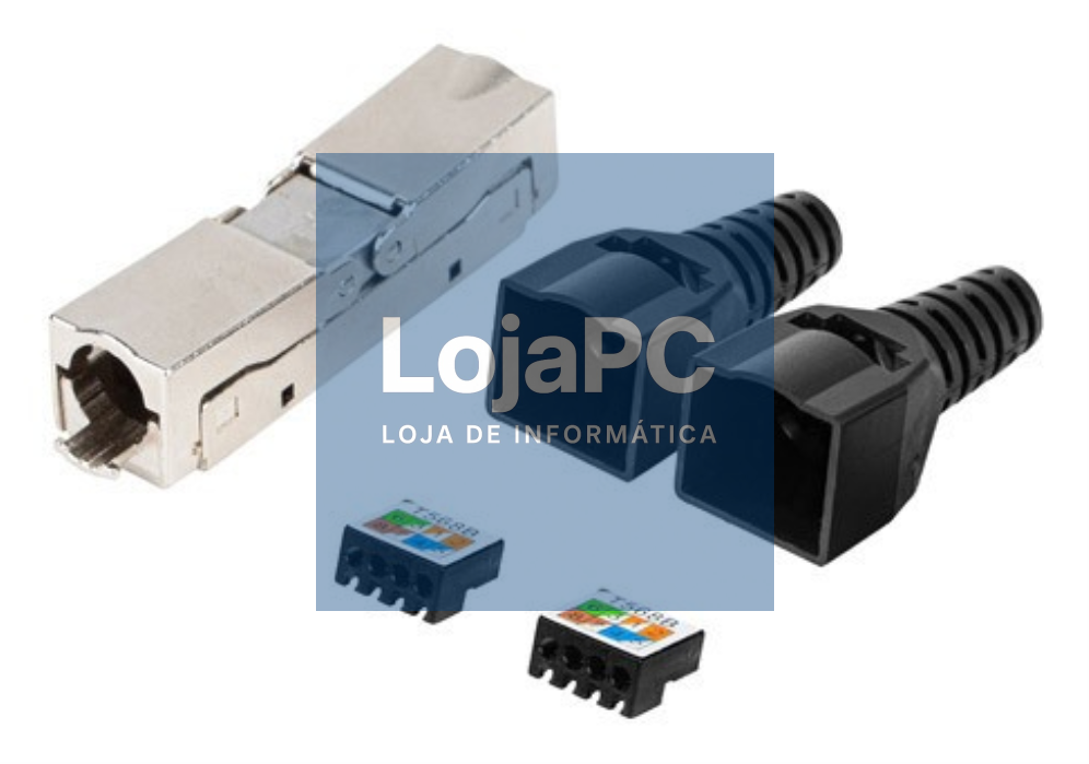 Lanberg PL2S6-6000TL conector RJ-45 Preto