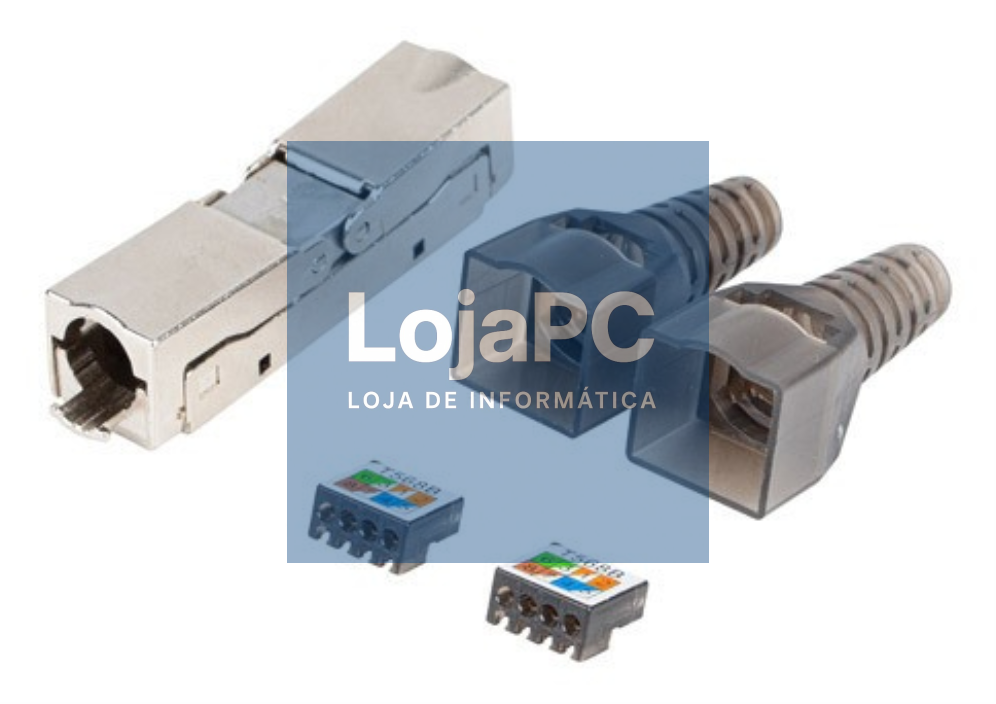 Lanberg PL2SA-6000TL conector RJ-45 Prateado, Transparente