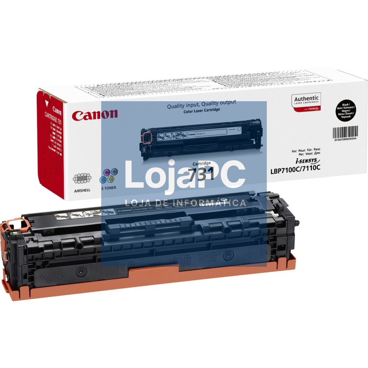 CANON 731-BK toner cartridge black standard capacity 1.400 pages 1-pack
