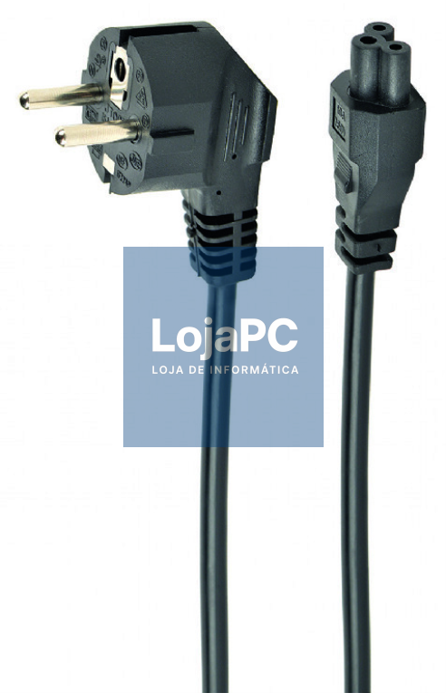 Gembird PC-186-ML12-0.5M cabo de transmisión Preto 0,5 m CEE 7/7 C5 acoplador