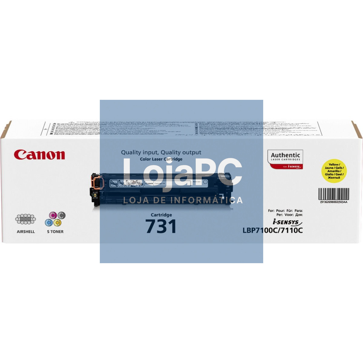 CANON 731-Y toner cartridge yellow standard capacity 1.500 pages 1-pack