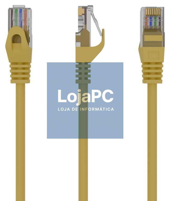 Gembird PP6U-0.5M cabo de rede Amarelo 0,5 m Cat6 U/UTP (UTP)