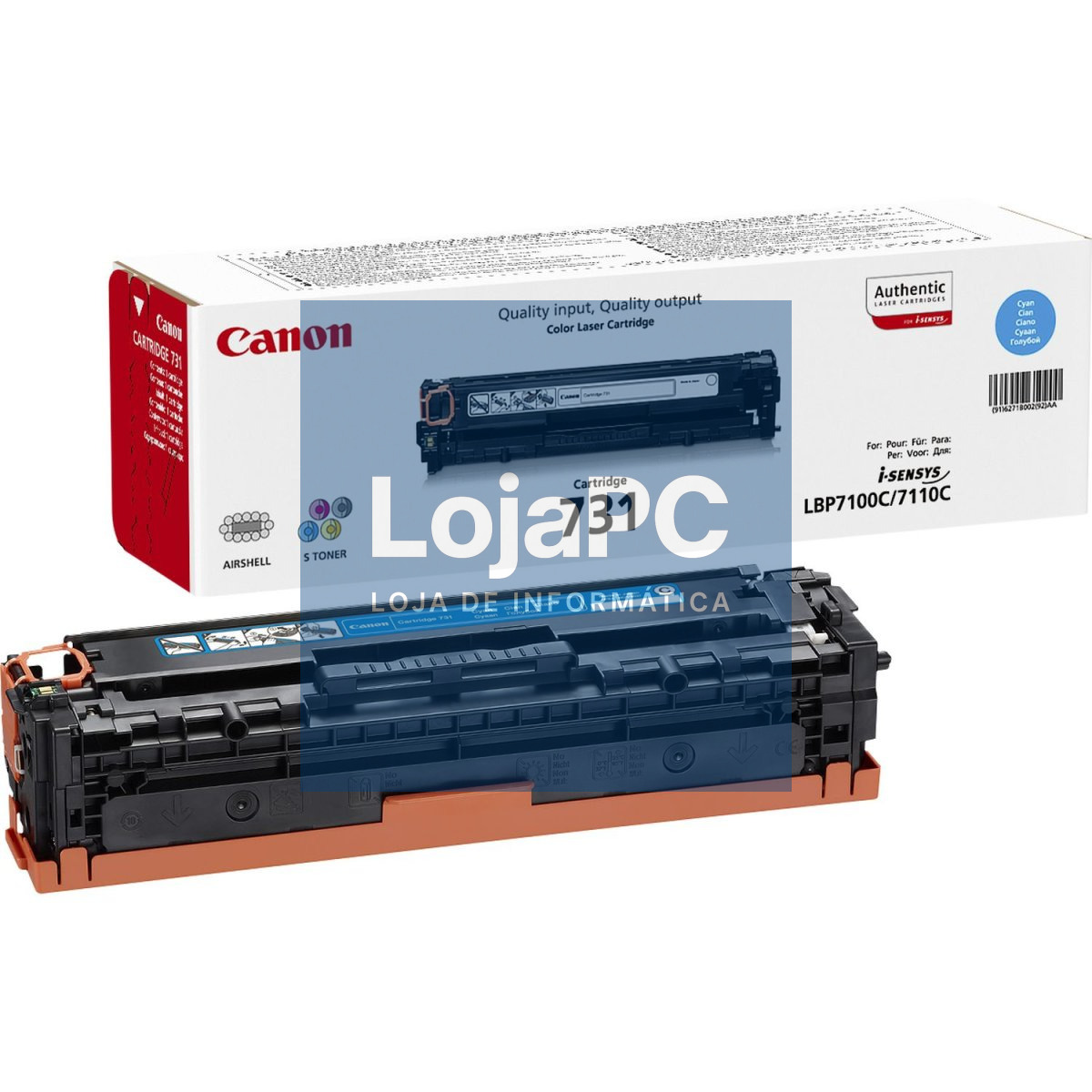 CANON 731-C toner cartridge cyan standard capacity 1.500 pages 1-pack