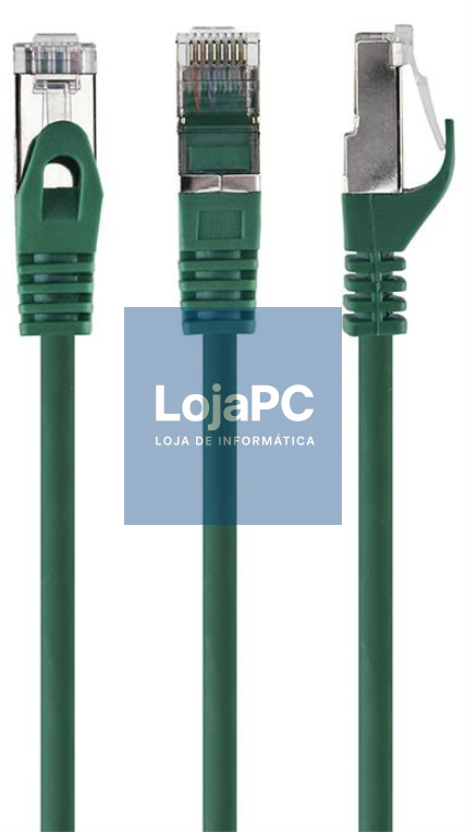 Gembird PP6A-LSZHCU-G-3M cabo de rede Verde Cat6a S/FTP (S-STP) Alrededor