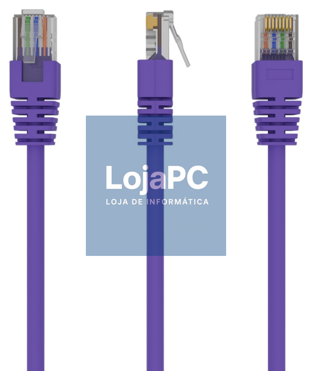 Gembird RJ45/RJ45 Cat5e 0.25m cabo de rede Púrpura 0,25 m U/UTP (UTP)