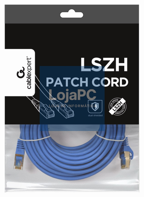 Gembird PP6A-LSZHCU-B-10M cabo de rede Azul Cat6a S/FTP (S-STP)