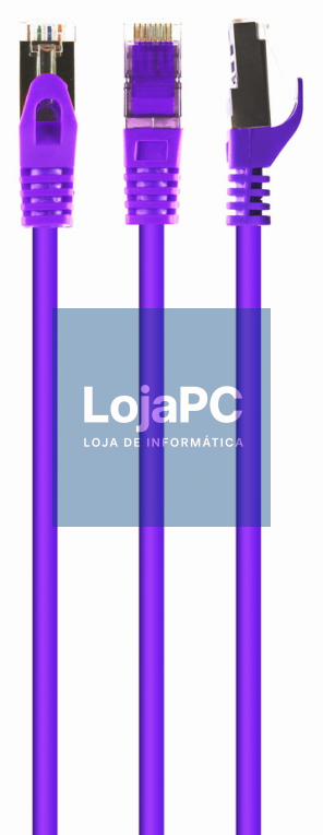 Gembird PP6A-LSZHCU-V-0.5M cabo de rede Violeta 0,5 m Cat6a S/FTP (S-STP)