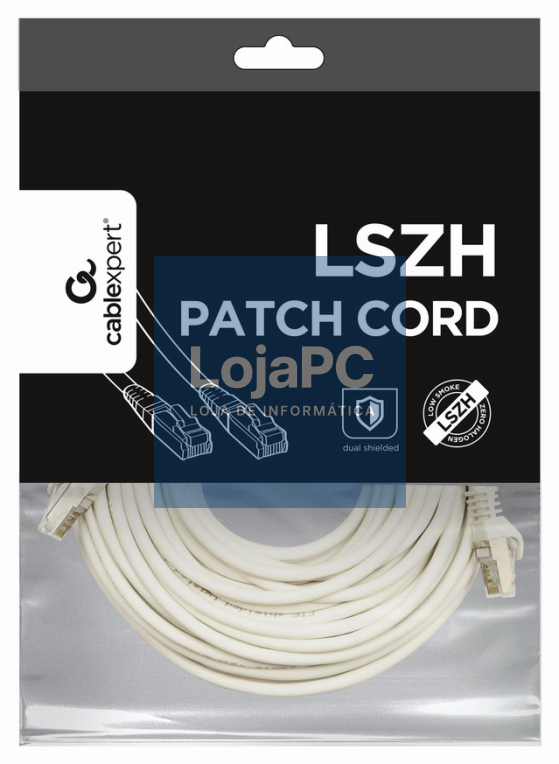 Gembird PP6A-LSZHCU-W-10M cabo de rede Branco Cat6a S/FTP (S-STP)