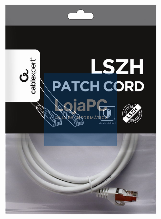 Gembird PP6A-LSZHCU-W-2M cabo de rede Branco Cat6a S/FTP (S-STP)